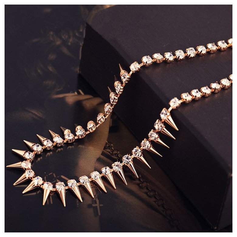 Wholesale New Fashion Collares Jewelry Style Vintage Necklaces Rivet zircon Punk Accessories Women Choker Necklace VGN018