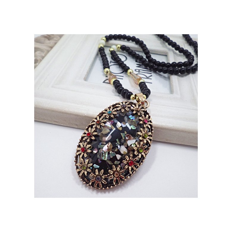 Wholesale Vintage European Style Women  Hollow Pattern Long Pendant Necklace sweater chain VGN035