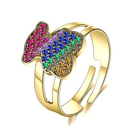 Wholesale Cheap Fashion pop color bear love ring from GPR086