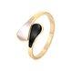 Wholesale Cheap Fashion personality 14K Jinke white shell Cross Ring Europe and America varied Ring GPR093