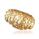 Wholesale Trendy 24K Gold Geometric White Rhinestone Ring  Hollow Ethnic Wedding Ring Vintage Jewelry TGGPR078