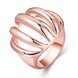 Wholesale Hot sale jewelry form China Trendy Rose Gold Geometric Ring  wedding jewelry TGGPR019