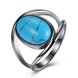 Wholesale Vintage Silver Finger Ring Natural Stone Rings Fine Jewelry for Women Lady Girls Female Party Gift TGNSR039