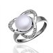 Wholesale Fashion Romantic Platinum rings Natural Freshwater Pearl Retro Good Quality Ring For Women wedding ball jewelry Drop Shipping TGPR005
