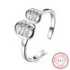 Wholesale Trendy Real 925 Sterling Silver leaf Ring New Fashion Ring Party Jewelry For Women Gift TGSLR138