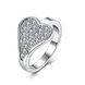 Wholesale Hot selling Mother's Day Gift Fashion Love Heart zircon Rings For Women Wedding Fine Jewelry TGSPR516