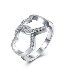 Wholesale Hot selling  rings from China Trendy Unique Female Finger Ring Endless Love Symbol Promise Fashion For Women jewelry TGSPR558