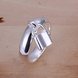 Wholesale Romantic Silver Plated Lock Ring for Women  fashion wholesale jewelry SPR561