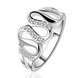 Wholesale Luxury classic Silver Plated Hot Sell Creative Zircon Ring for Women SPR563