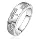 Wholesale New Creative Silver Plated Round Cubic Zirconia Ring for Women Bride Engagement Wedding Ring SPR566