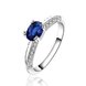 Wholesale New Fashion Women Ring Finger Jewelry Silver Plated Oval Cubic Zirconia  for Women SPR568