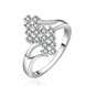 Wholesale New Creative Fashion Luxury Silver Plated ablaze Zircon Ring for Unisex Engagement Wedding Ring SPR574