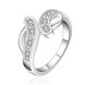 Wholesale New Creative Trendy Silver Plated Hot Sell Zircon Ring for Women SPR575