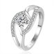 Wholesale New Fashion Women Ring Finger Jewelry Romantic hot sell  Zircon Ring SPR580