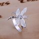 Wholesale New Creative Classic Silver Plated Exquisite Design dragonfly Ring for Women SPR583