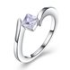 Wholesale Fashion Elegant Design Silver Plated ablaze Zircon classic Ring for Women wedding jewelry SPR593