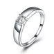 Wholesale Classic  Elegant Design Silver Plated ablaze Zircon Ring for Women Bride Engagement Wedding jewelry SPR604