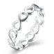 Wholesale New Creative Hot sale Trendy Silver Plated  Ring for Unisex jewelry High Quality Jewelry To Birthday Gift SPR612