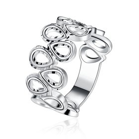 Wholesale New Creative Hot sale Trendy Silver Plated  Ring for Unisex jewelry High Quality Jewelry To Birthday Gift SPR613