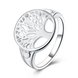 Wholesale Creative Design Silver Plated Tree of Life Rings for Women Classic Accessories Jewelry New Mother's Day Mom Gifts SPR625