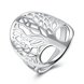 Wholesale Creative Design Silver Plated Tree of Life Rings for Women Classic Accessories Jewelry New Mother's Day Mom Gifts SPR626