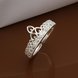 Wholesale Fashion jewelry from China Crown Shape heart Cubic Zirconia Rings for Women  Party wedding Decoration TGSPR456