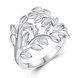 Wholesale Hollow out Flower vine rings for women Engagement party jewelry Girls Ladies wedding ring  TGSPR212