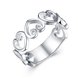Wholesale Hot selling Romantic Heart to Heart Ring Simple Design For Women Making Wedding Jewelry Authentic Rings TGSPR391