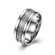 Wholesale Fashion Stainless Steel Woven pattern Ring for Men simple silver Rings with 3 colours availble Male Jewelry Accessories TGSTR156