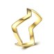 Wholesale Fashion wave curve Ring Stainless Steel Jewelry 24K Gold Rings for Women Cute Party Jewelry TGSTR160