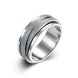 Wholesale Spinner Ring for Men Stress Release Accessory Classic Stainless Steel frosting  Wedding Band Casual Sport Jewelry TGSTR169