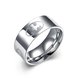 Wholesale imple wide type Spinner Ring for Men Stress Release Accessory Classic Stainless Steel Wedding Band Casual Sport Jewelry TGSTR171