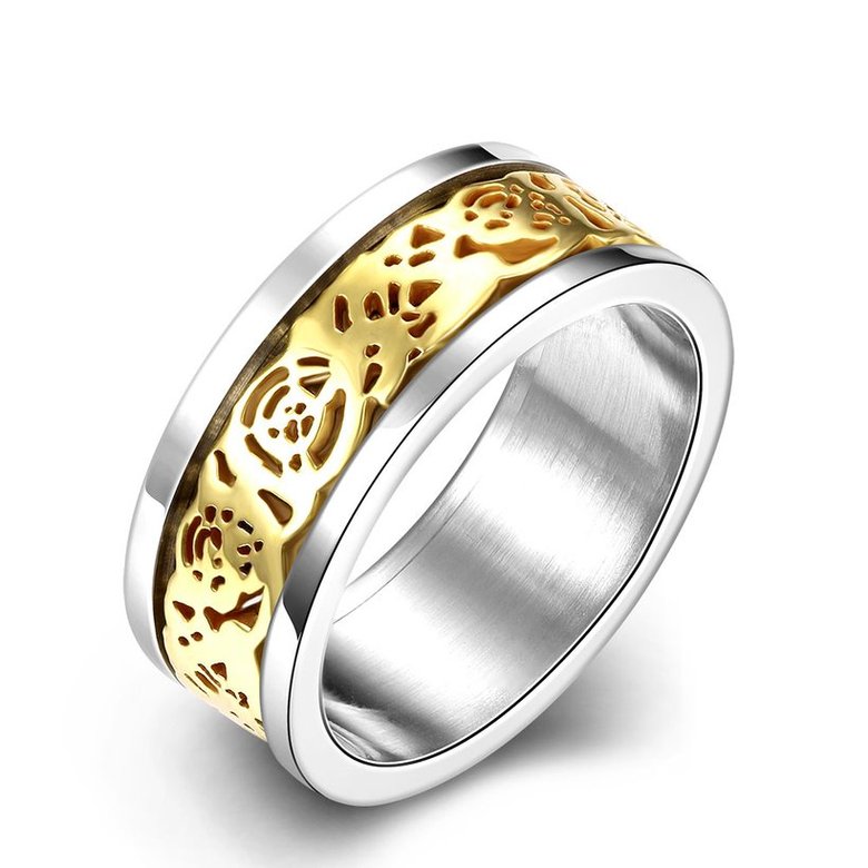 Wholesale Classic Hot Sale gold silver Ring Fashion Stainless Steel Ring for Women Party Classic Jewelry Gifts TGSTR084