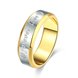 Wholesale Classic Simple Stylish male Jewelry Carve letters Round Gold Ring TGGPR308