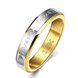 Wholesale Classic Simple Stylish male Jewelry Carve letters Round Gold Ring TGGPR316