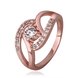 Wholesale Classic Rose Gold Oval White CZ Ring TGGPR438
