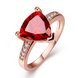 Wholesale Classic Rose Gold Geometric Multicolor Rhinestone Ring TGGPR1354