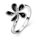 Wholesale Romantic Platinum Plant White Rhinestone Ring TGGPR1387