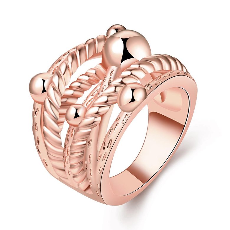 Wholesale Classic Rose Gold Geometric Ring TGGPR427