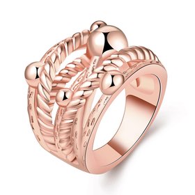 Wholesale Classic Rose Gold Geometric Ring TGGPR427