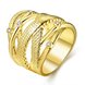 Wholesale Trendy hot sale  Design 24K gold Geometric White CZ Ring  Vintage Bridal ring Engagement ring jewelry TGGPR473