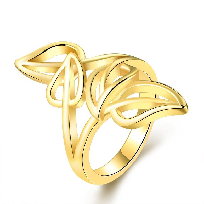 Wholesale Romantic 24K Gold Plant Ring TGGPR486