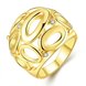 Wholesale Casual/Sporty 24K Gold Geometric White Rhinestone Ring TGGPR774
