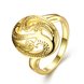 Wholesale Trendy 24K Gold Oval Ring TGGPR1137