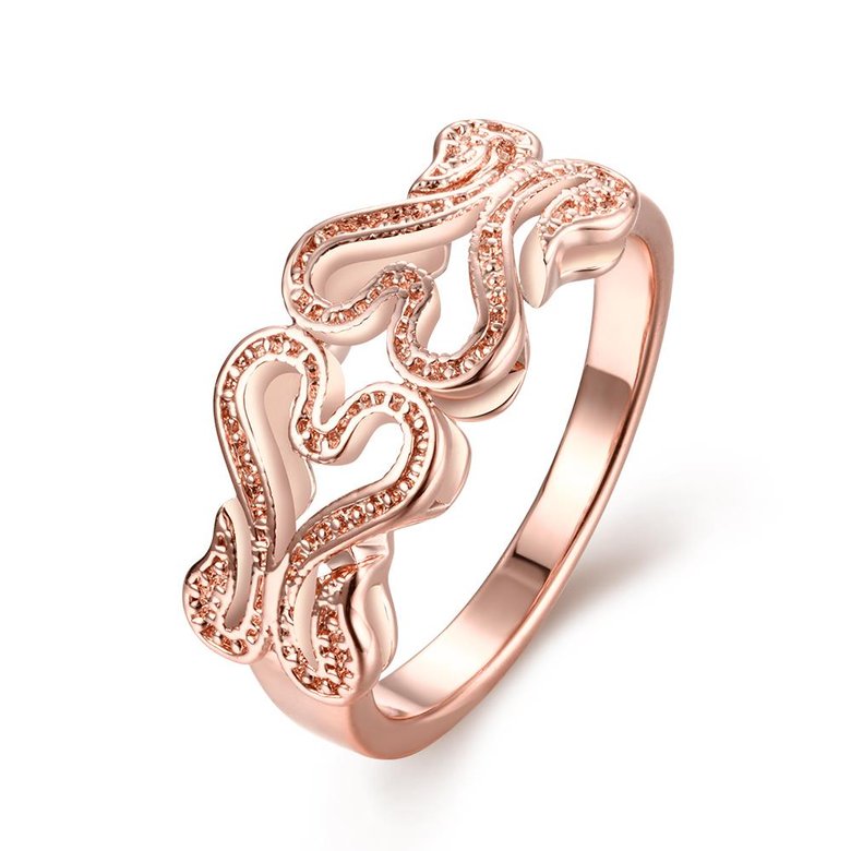 Wholesale Trendy Rose Gold Heart Ring TGGPR1158
