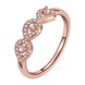 Wholesale Classic Rose Gold Plant White CZ Ring TGGPR1437