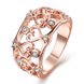 Wholesale Classic Rose Gold Heart White CZ Ring TGGPR411