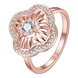 Wholesale Classic Rose Gold Plant White CZ Ring TGGPR435