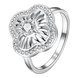 Wholesale Classic Platinum Plant White CZ Ring TGGPR441