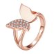 Wholesale Classic Rose Gold Insect White CZ Ring TGGPR611